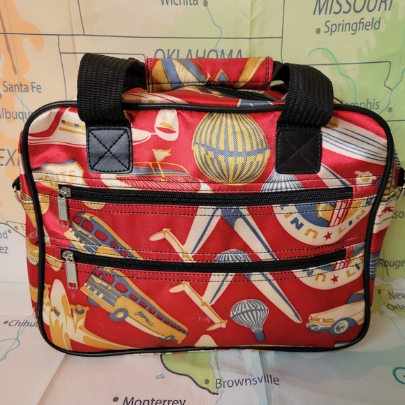 Sydney To Go Handbags - Sydney To Go Campy Red and Yellow Travel Bag